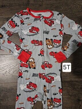 Disney Pixar Cars 5T 1 piece zippy bamboo pajama